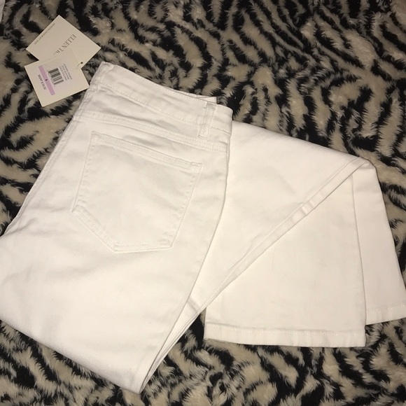Ellen Tracy White modern Linda boot cut jeans New - Picture 2 of 3